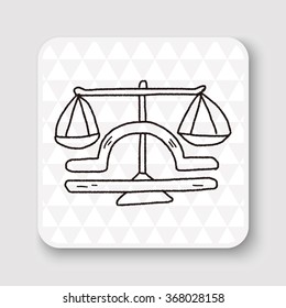 libra Constellation doodle