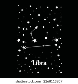 Libra, libra constellation.
Fashion Design, Vectors for t-shirts and endless applications.