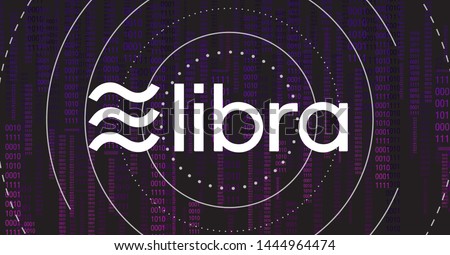 Libra cryptocurrency.New cryptocurrency. Calibra is a new digital wallet for a new digital currency Libra. Cryptocurrency coin sign isolated. Vector template design, eps 10.
