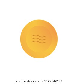 Libra Cryptocurrency Digital gold coin Simple style