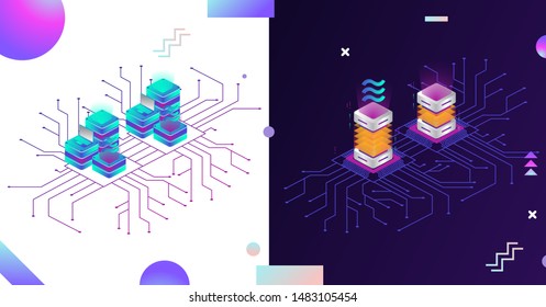 Libra cryptocurrency web template design.New cryptocurrency. Calibra is a new digital wallet for a new digital currency Libra. Cryptocurrency coin sign isolated. Vector template design, eps 10.