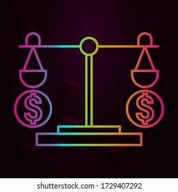 Libra, dollar, cash nolan icon Simple thin line, outline vector of ATM icons for ui and ux, website or mobile application