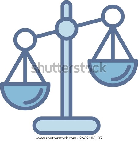 Libra Filled Blue Tone Icon