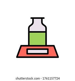 Libra, flask icon. Simple color with outline vector elements of stinks icons for ui and ux, website or mobile application