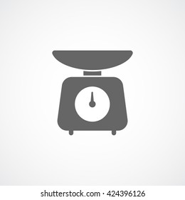 Libra Flat Icon On White Background
