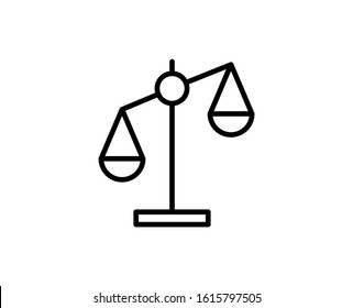 Libra flat icon. Thin line signs for design logo, visit card, etc. Single high-quality outline symbol for web design or mobile app. Libra outline pictogram.