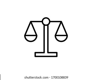 Libra flat icon. Thin line signs for design logo, visit card, etc. Single high-quality outline symbol for web design or mobile app. Libra outline pictogram.