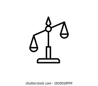 Libra flat icon. Thin line signs for design logo, visit card, etc. Single high-quality outline symbol for web design or mobile app. Libra outline pictogram.