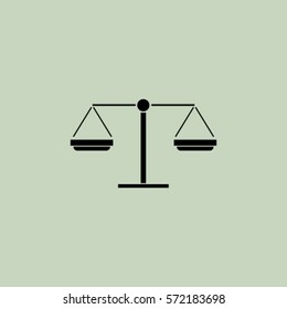 Libra icon, balance vector illustration