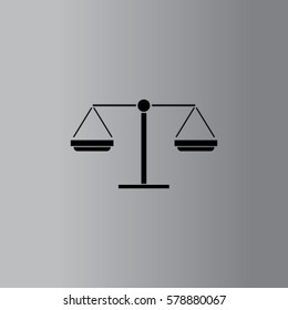 Libra icon, balance vector illustration