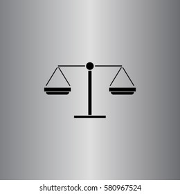 Libra icon, balance vector illustration