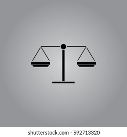 Libra icon, balance vector illustration