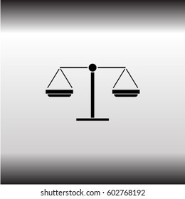 Libra icon, balance vector illustration