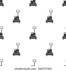 Libra icon in black style isolated on white background. Logistic pattern stock vector illustration.