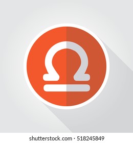 Libra Icon Design Illustration Template Element