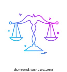 Libra icon design vector
