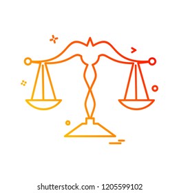Libra icon design vector