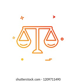 Libra icon design vector