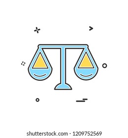 Libra icon design vector