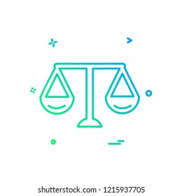 Libra icon design vector