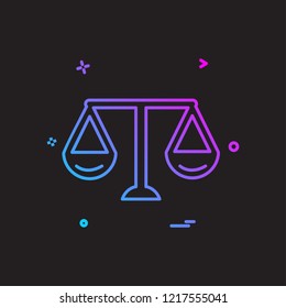 Libra icon design vector