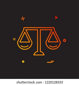 Libra icon design vector