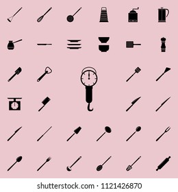 Libra icon. Detailed set of kitchen tools icons. Premium quality graphic design sign. One of the collection icons for websites, web design, mobile app on colored background