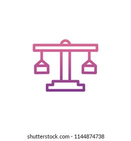 Libra icon in gradient style on white background