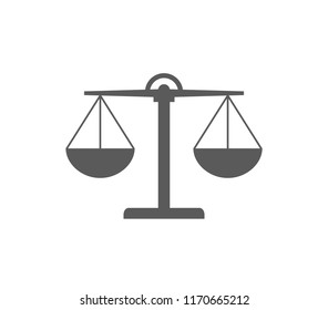 Libra icon. Iron libra icon.  Justice icon.  Court sign vector. 