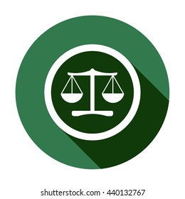 Libra  icon,  isolated. Flat  design.