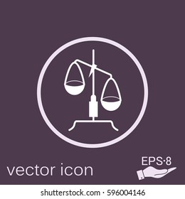 Libra icon. laboratory equipment