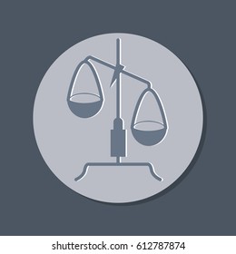 Libra icon. laboratory equipment