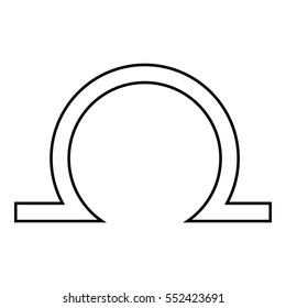 Libra icon. Outline illustration of libra vector icon for web