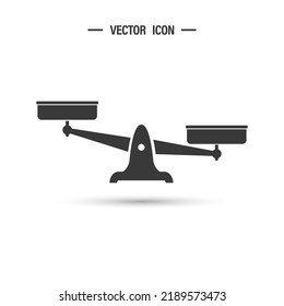 Libra icon. Scale icons. Justice concept. Isolated vector illustration.