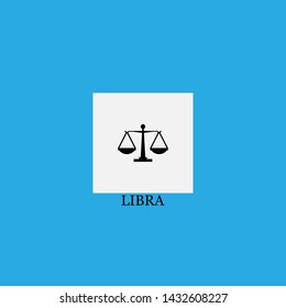 libra icon sign signifier vector