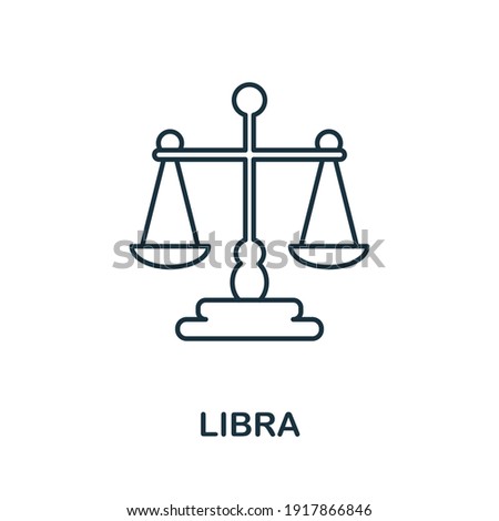 Libra icon. Simple element from jewelery collection. Creative Libra icon for web design, templates, infographics and more