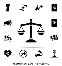 Libra icon. Universal set of human rights for website design and development, app development