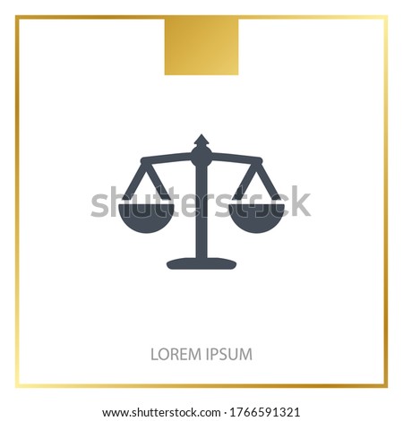Libra Icon. Vector illustration EPS 10.