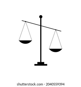 Libra icon vector. scales illustration sign. balance symbol. weigher logo.