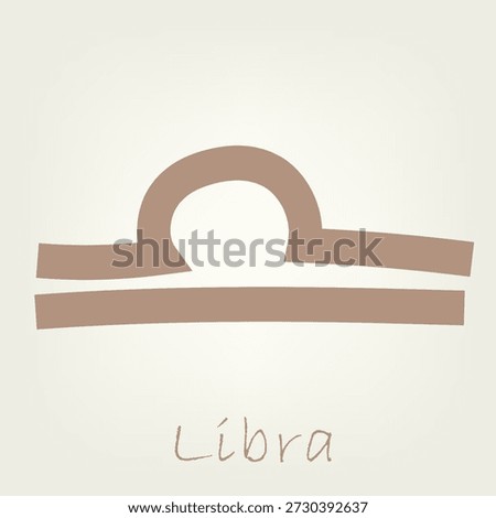Libra Icon Vector. Zodiac Symbol Isolated on White Background. Sun Sign. Horoscope Concept. Astrology.