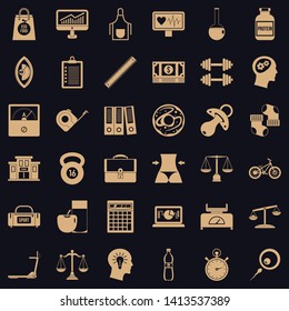 Libra icons set. Simple style of 36 libra vector icons for web for any design