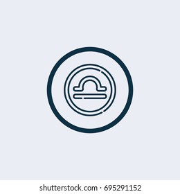 Libra icon.Zodiac symbol icon