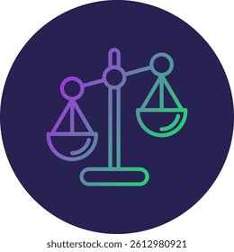Libra Line Circle Gradient Style