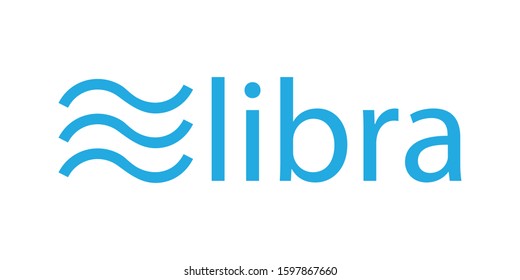 Libra Logo Design Template. Cryptocurrency Logotype icon Illustration. Minimal Blockchain Technology. Crypto Symbol. Libra