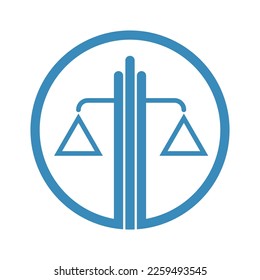 Libra logo icon design illuatration
