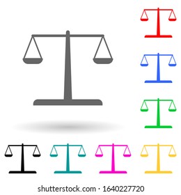 Libra multi color style icon. Simple glyph, flat vector of finance icons for ui and ux, website or mobile application