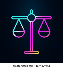 libra en icono de estilo nolan. Línea delgada simple, vector de esquema financiero e iconos de gráficos para ui y ux, sitio web o aplicación móvil