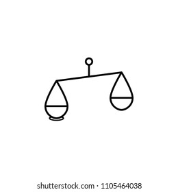 Libra outline icon. Element of logistic icon for mobile concept and web apps. Thin line Libra outline icon can be used for web and mobile on white background
