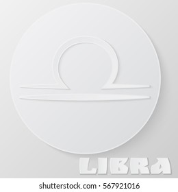 Libra Papercut, zodiac horoscope astrology sign