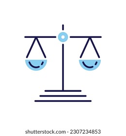 Icono de línea vectorial relacionada con Libra. Aislado sobre fondo blanco. Ilustración vectorial. Trazo editable